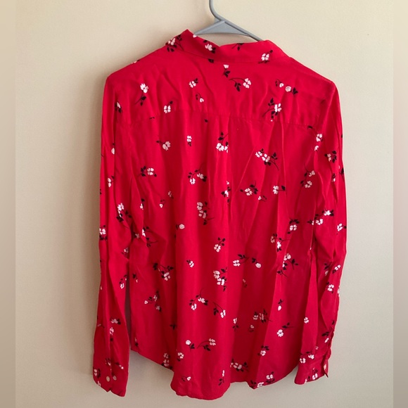 Red Loft button down - Picture 2 of 3
